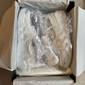 Giuseppe Zanotti “Talon” White Silver Sneakers